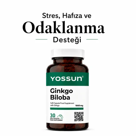 Yossun Ginkgo Biloba Ginkgo İçeren Yumuşak Kapsül Takviye Edici Gıda
