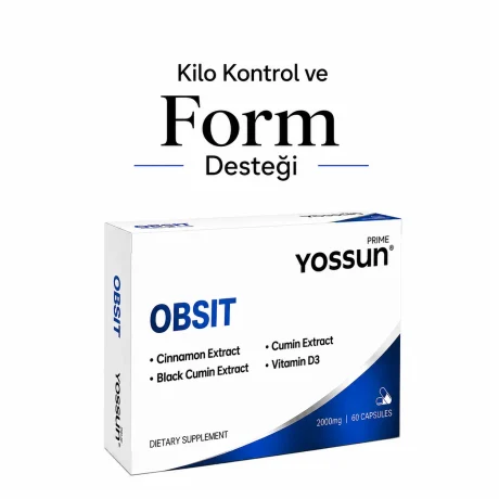 Yossun Prime OBSIT Bitki Ekstreleri İçeren Kapsül Takviye Edici Gıda 60 Kapsül