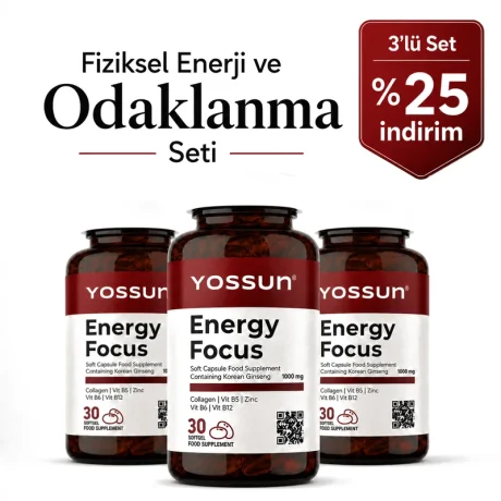 Yossun Energy Focus - 3'lü Avantajlı Set