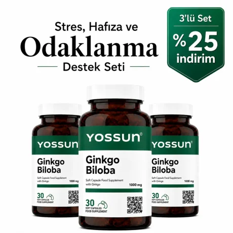 Yossun Ginkgo Biloba - 3'lü Avantajlı Set
