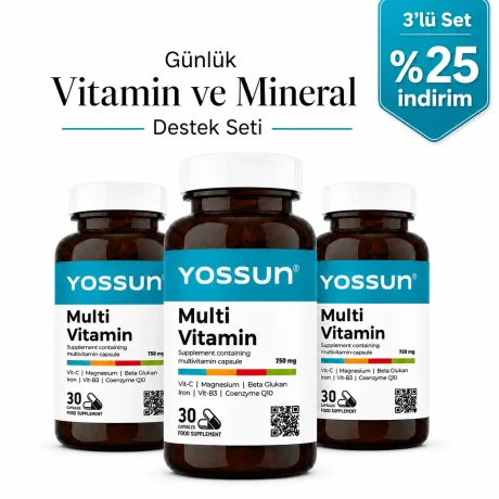 Yossun Multivitamin - 3'lü Avantajlı Set