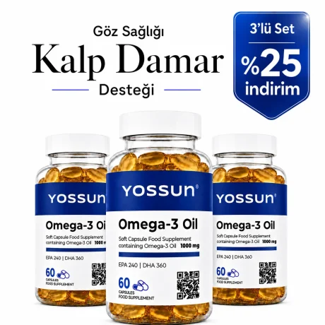 Yossun Omega 3 Premium Oil - 3'lü Avantajlı Set